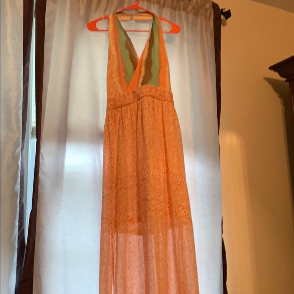 Gorgeous long halter top dress. Brand new!